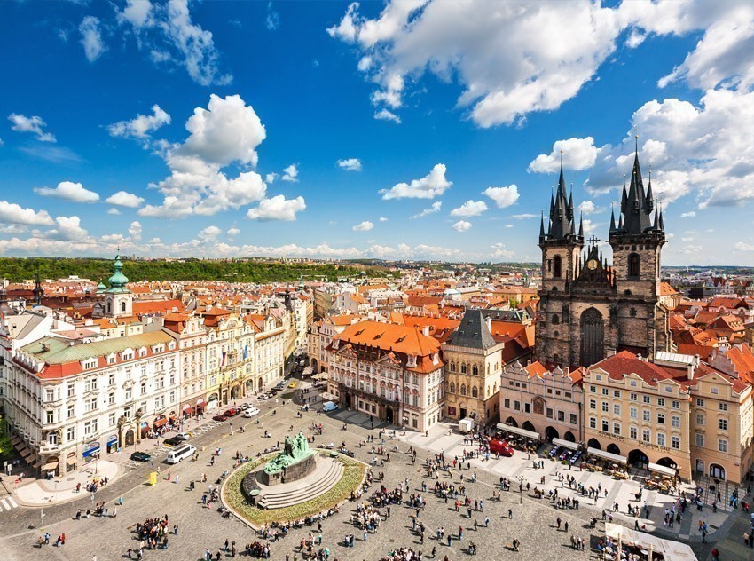Beautiful View of Old Town Square in Prague | TOP 10 World-famous City Squares
