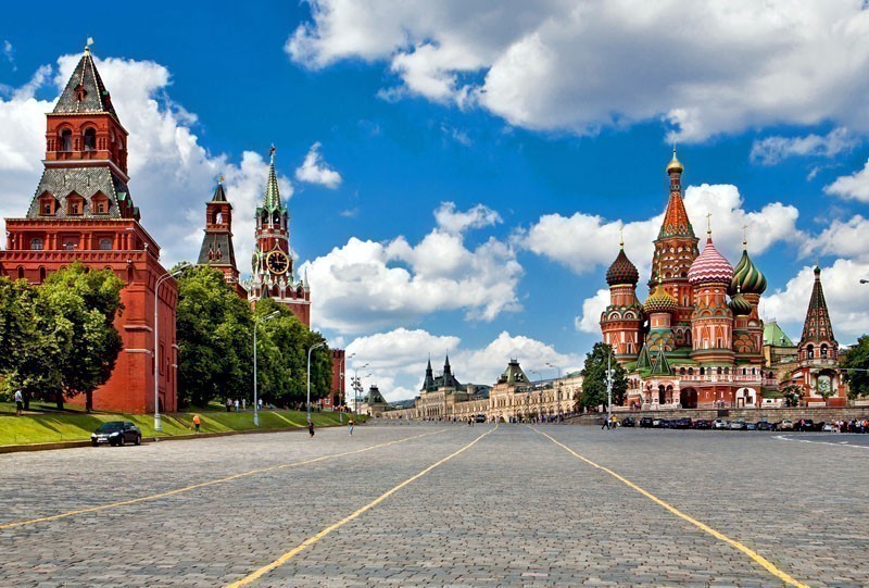 Kremlin and at St. Basil Cathedral on Red Square in Moscow. Russia. | 10 of the Cheapest Cities You Must Visit in Europe