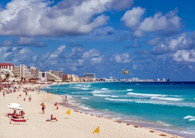 Cancun Beach Panorama, Mexico | TOP 10 Places To Travel in January