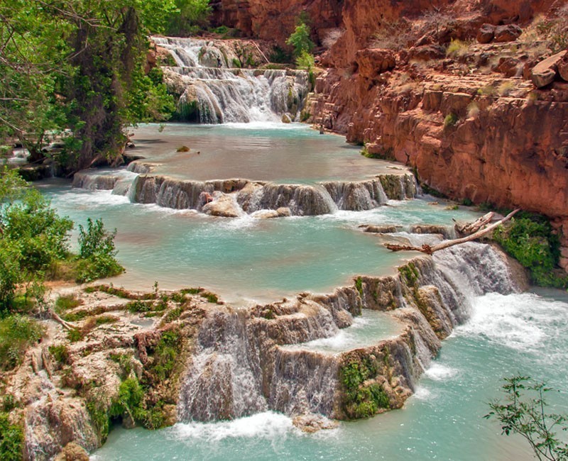 Beaver Falls in the Havasu Creek, situated in the Grand Canyon area | 10 Best Places To Visit In Arizona