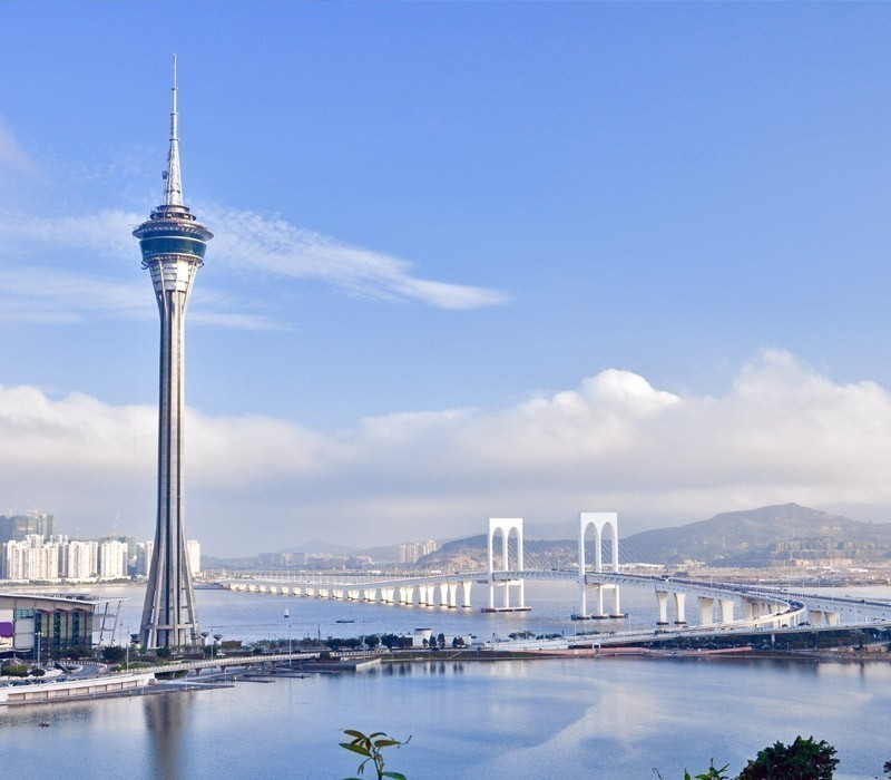 Soaring 338 meters (1109 feet) above the city, the Macau Tower is the 10th highest freestanding tower in the world and the 8th tallest in Asia