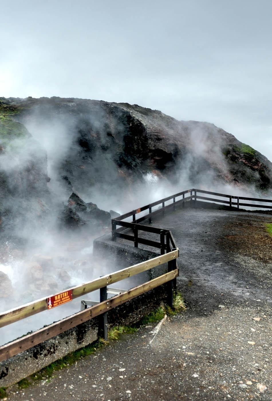 Deildartunguhver, a geothermal hotspring in Reykholtsdalur, Iceland. | Iceland Travel Guide