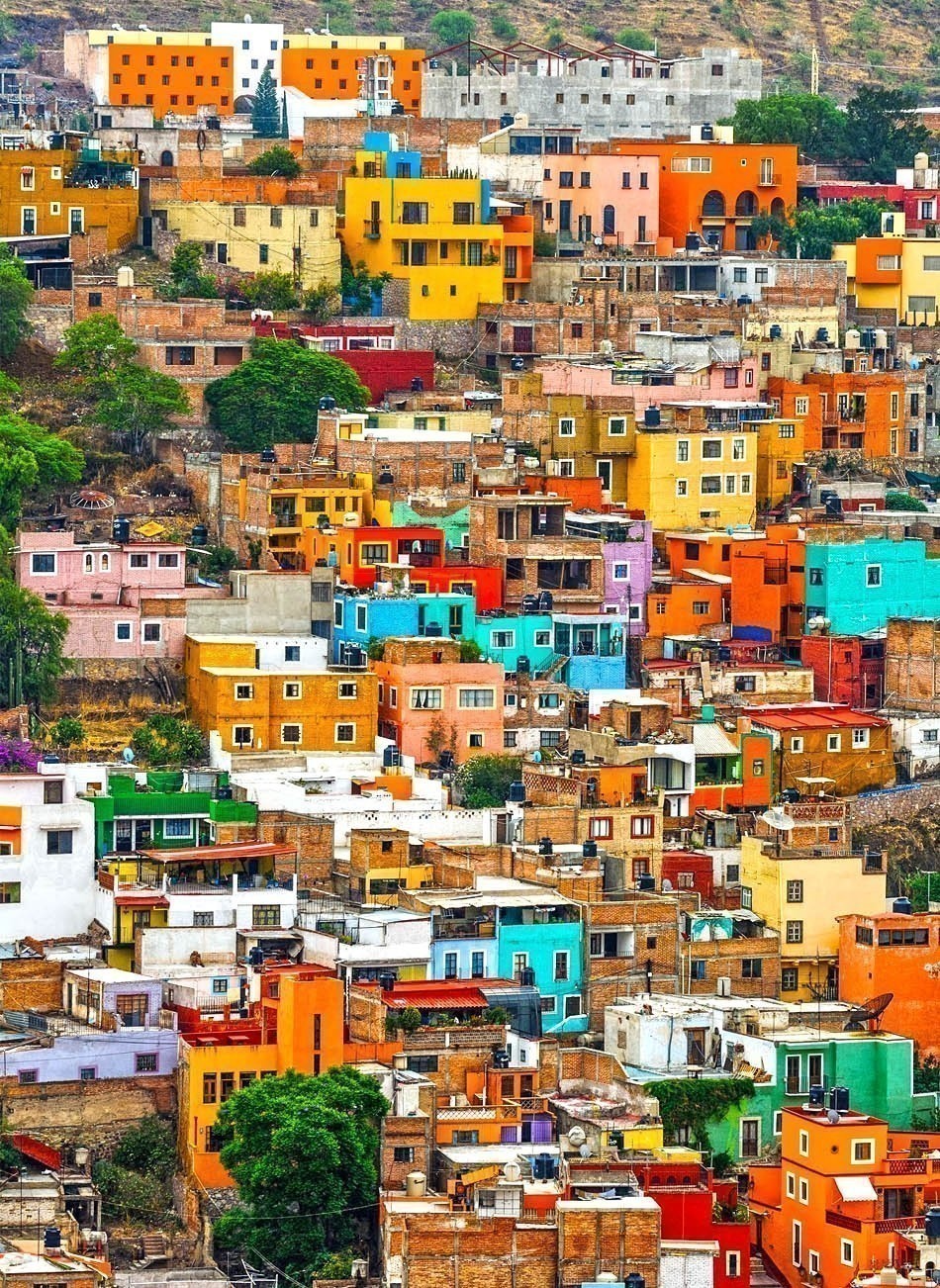 Colorful Houses of Guanajuato, Mexico | 10 of the Most Colorful Cities in the World