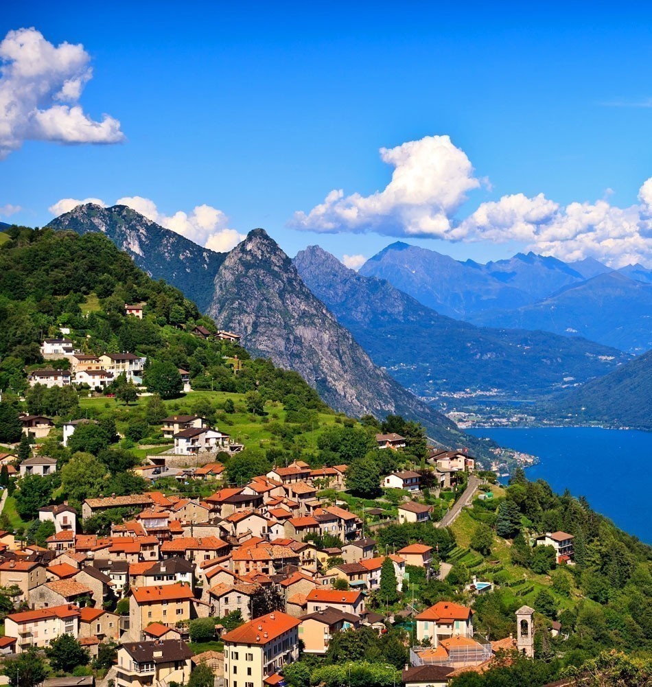 Lugano City with the view of Lugano lake | TOP 10 Most Romantic European Cities You Must Visit