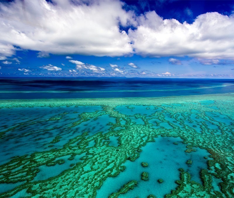View over the Great Barrier Reef, Queensland, Australia | 10 Wonders Of The World You Have To Visit