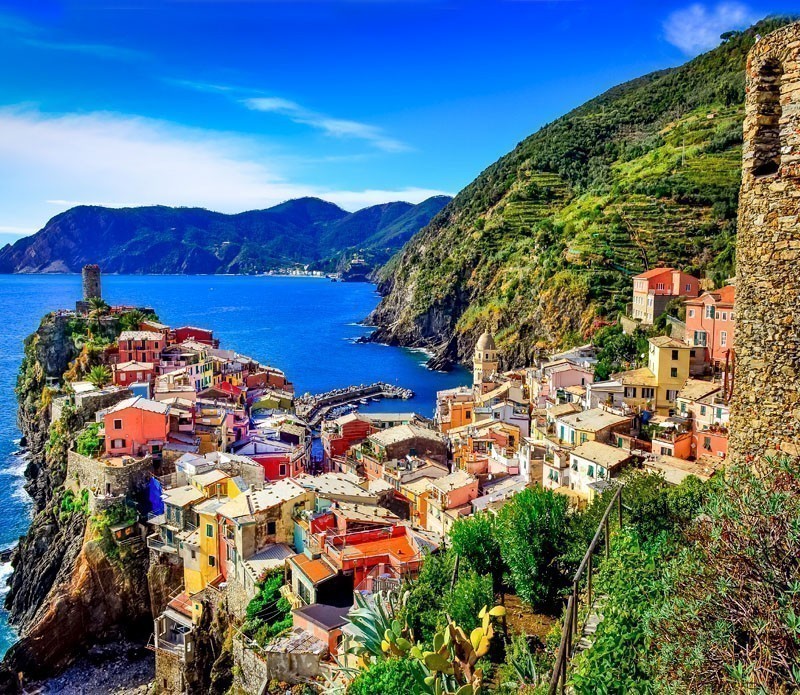 Scenic view of colorful village Vernazza, Cinque Terre | A visit to the 5 Towns of the Cinque Terre - Discover Italy