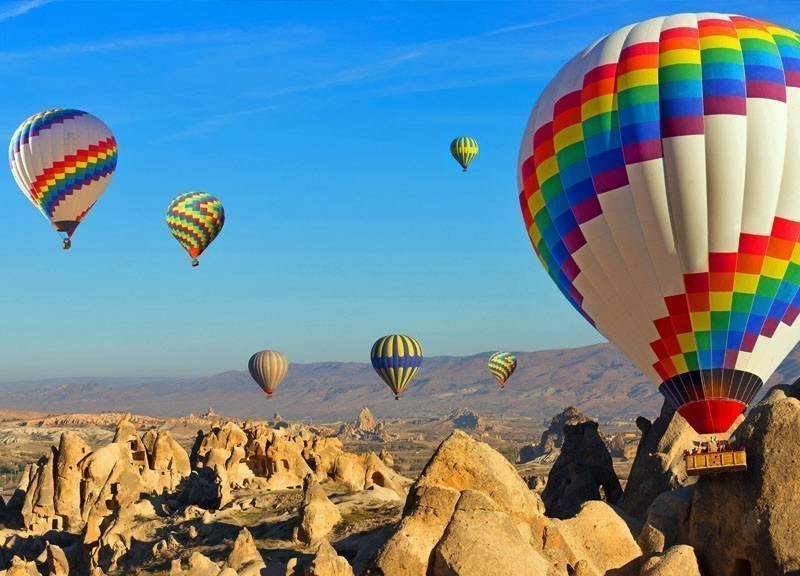 Hot Air Balloons flying over Cappadocia, Turkey | 10 Best Hot Air Balloon Rides Around The World